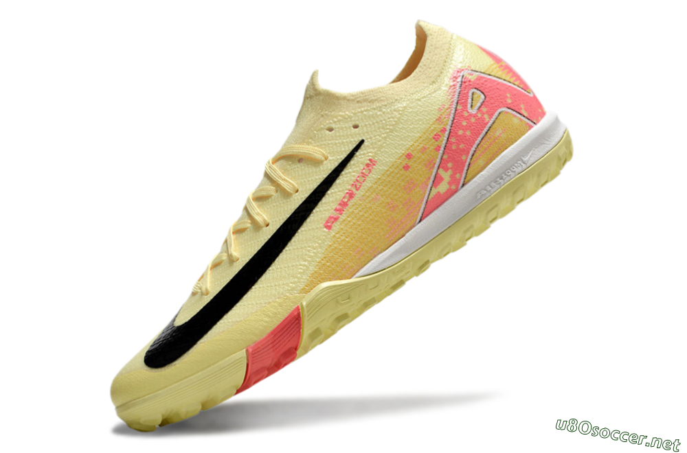 Unisex Nike Air Zoom Mercurial Vapor 16 Elite TF Football Shoes - Yellow/Black/Red 5