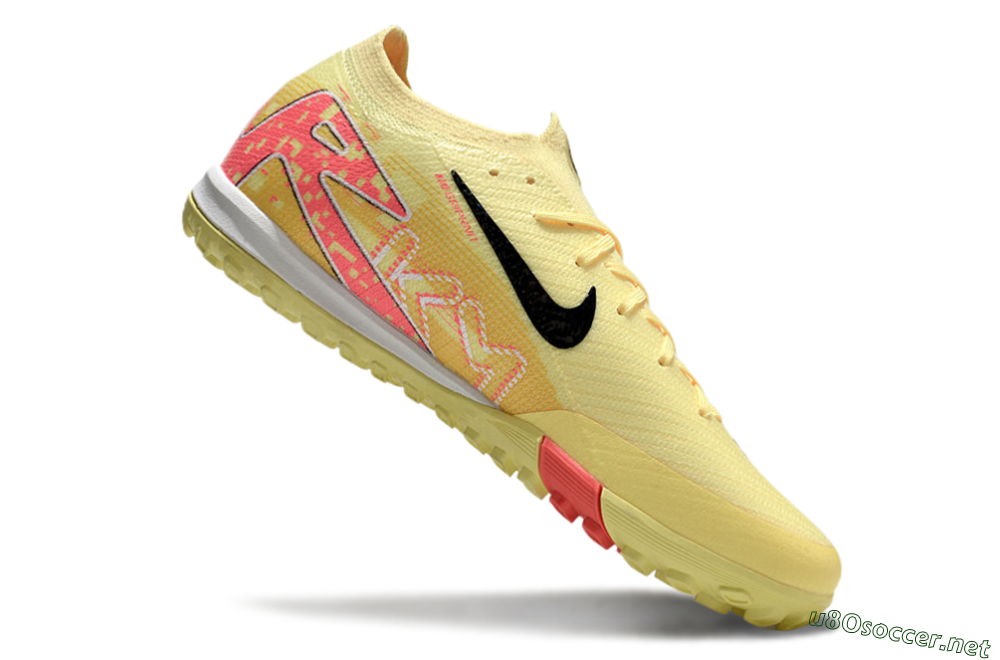 Unisex Nike Air Zoom Mercurial Vapor 16 Elite TF Football Shoes - Yellow/Black/Red 4
