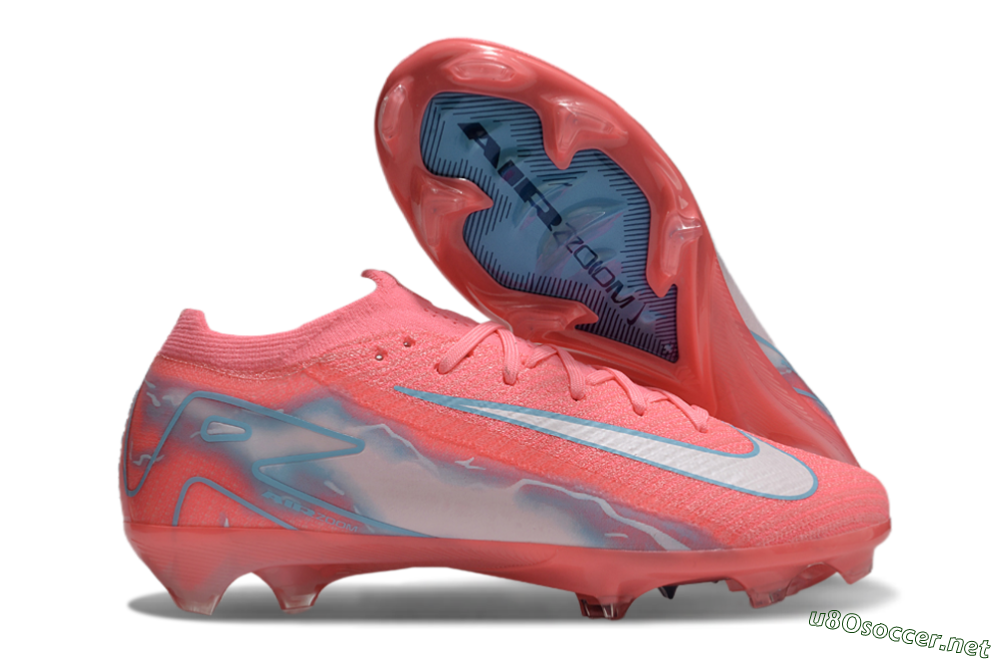 Unisex Nike Air Zoom Mercurial Vapor 16 Elite FG Football Boots - Red/Silver/Blue 2