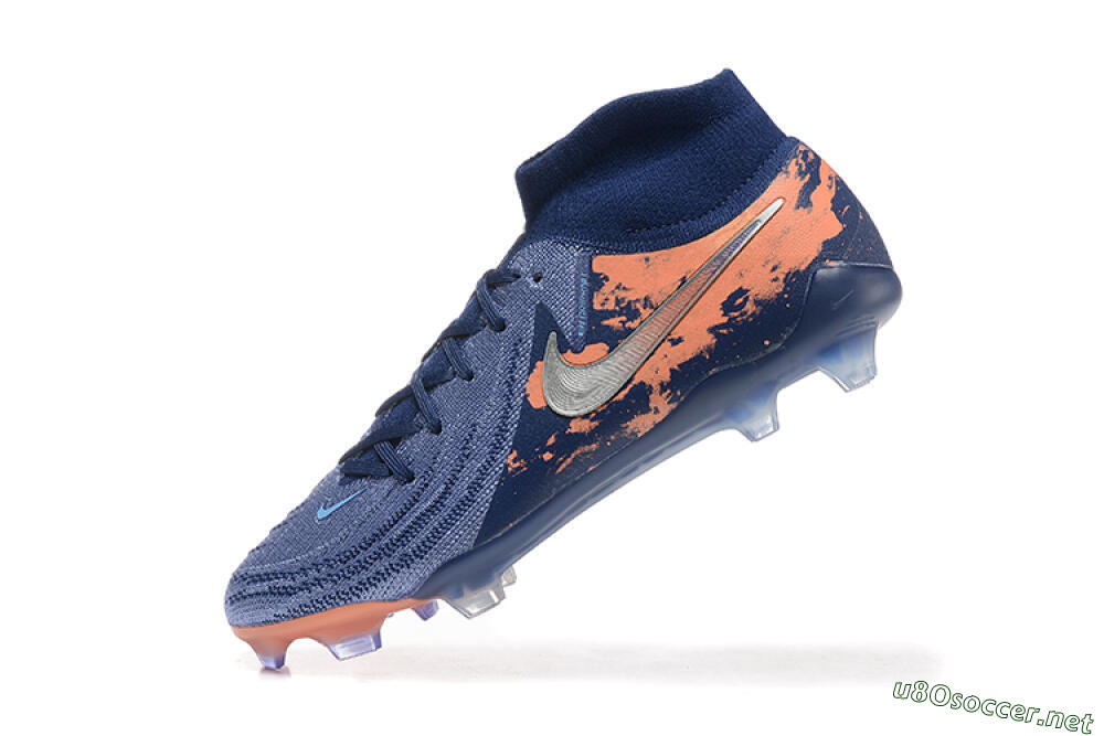 Men's Nike Phantom Luna Elite FG Football Boots - Blue/Silver/Orange 8
