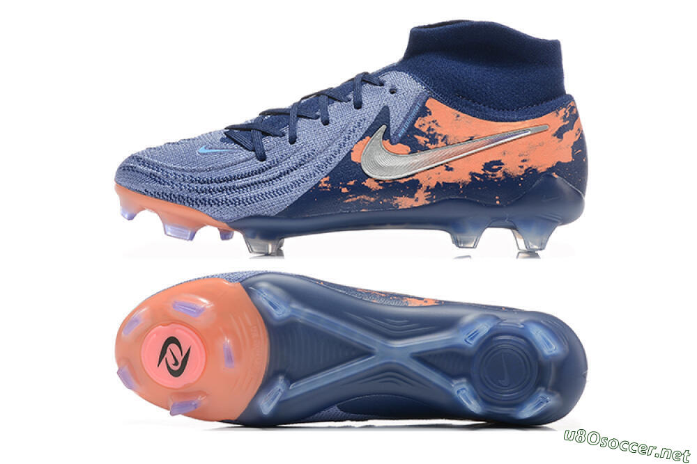 Men's Nike Phantom Luna Elite FG Football Boots - Blue/Silver/Orange 1