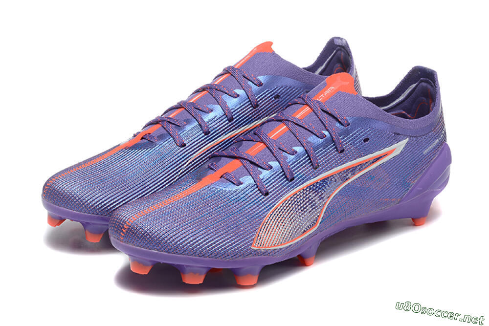 Men's Puma Ultra 5 Ultimate FG Football Boots - Purple/Blue/Red 5