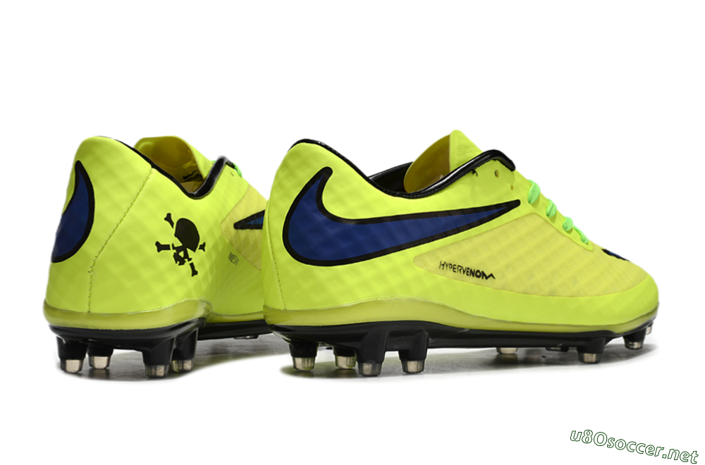 Men's Nike Hypervenom Phantom FG Football Boots - Yellow/Blue/Black 6
