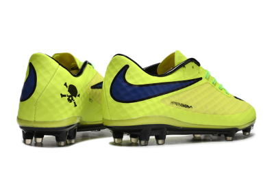 Men's Nike Hypervenom Phantom FG Football Boots - Yellow/Blue/Black
