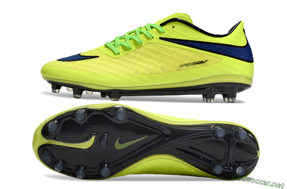 Men's Nike Hypervenom Phantom FG Football Boots - Yellow/Blue/Black 1