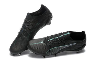 Men's Puma Ultra 5 Ultimate FG Football Boots - Black/Jade/White