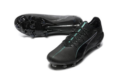 Men's Puma Ultra 5 Ultimate FG Football Boots - Black/Jade/White