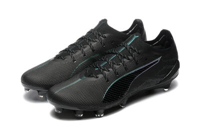 Men's Puma Ultra 5 Ultimate FG Football Boots - Black/Jade/White