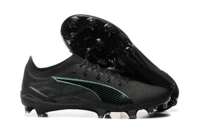 Men's Puma Ultra 5 Ultimate FG Football Boots - Black/Jade/White