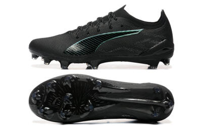 Men's Puma Ultra 5 Ultimate FG Football Boots - Black/Jade/White