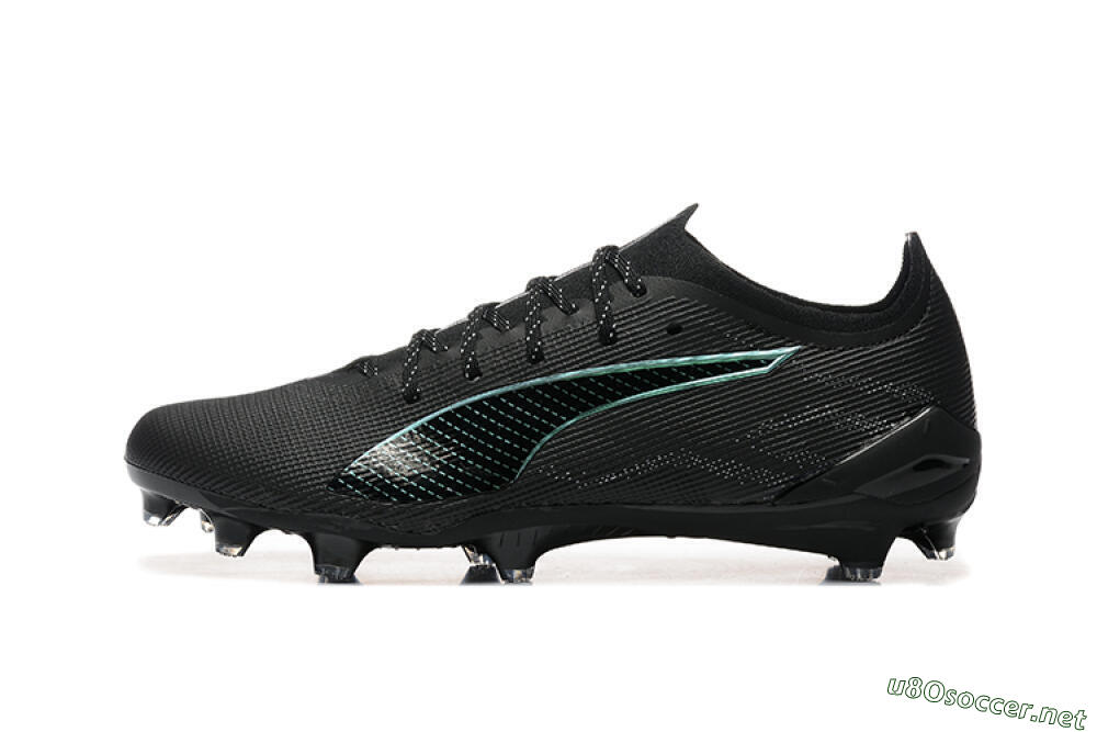 Men's Puma Ultra 5 Ultimate FG Football Boots - Black/Jade/White 0