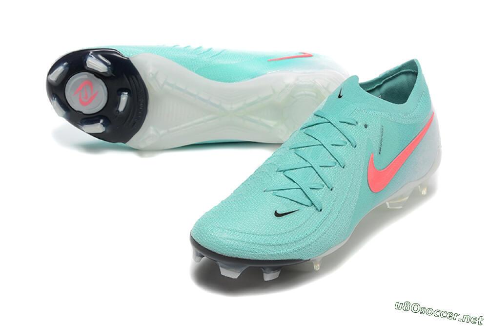 Men's Nike Phantom Luna Elite FG Football Boots - Jade/Red/White 3