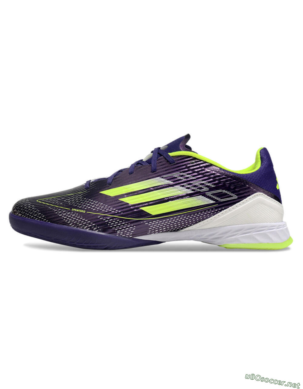 Unisex Adidas F50 Elite IC Football Shoes - Purple/Yellow/White 0