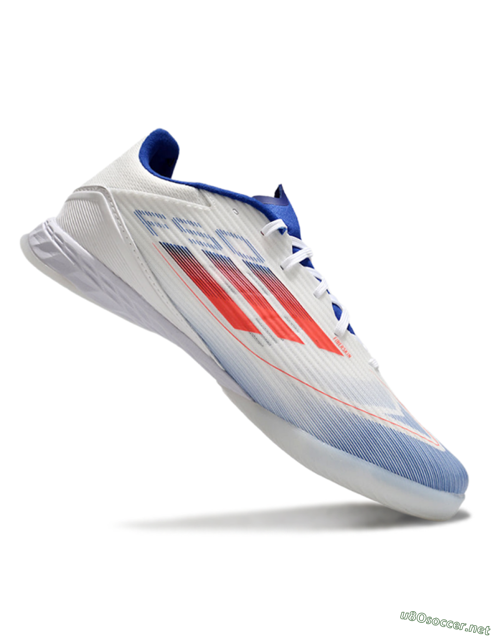 Unisex Adidas F50 Elite IC Football Shoes - Blue/White/Red 4