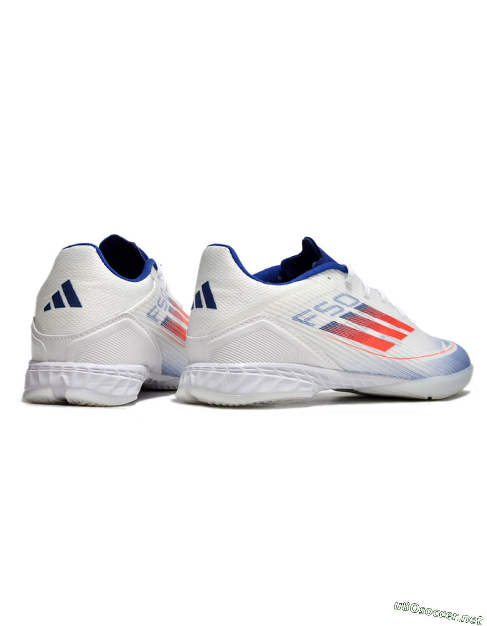 Unisex Adidas F50 Elite IC Football Shoes - Blue/White/Red 6
