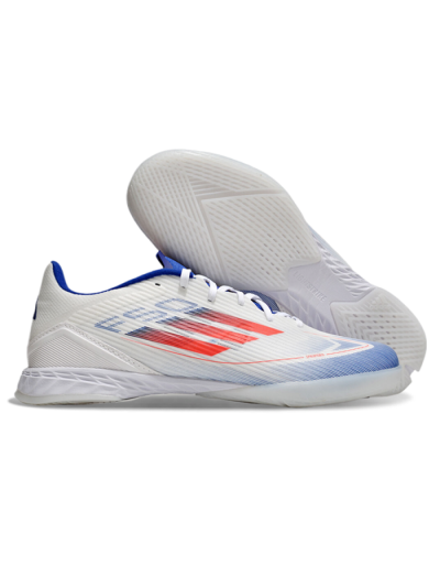 Unisex Adidas F50 Elite IC Football Shoes - Blue/White/Red