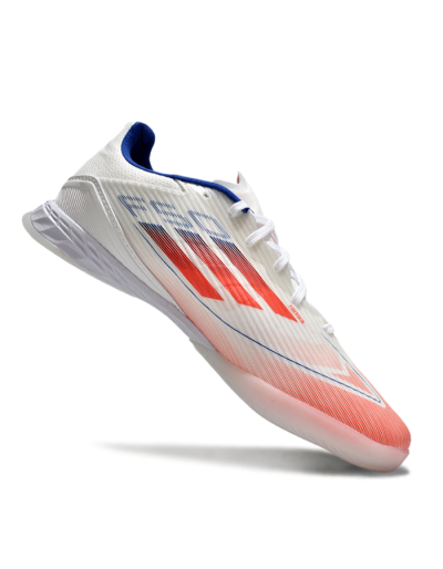 Unisex Adidas F50 Elite IC Football Shoes - White/Red/Blue