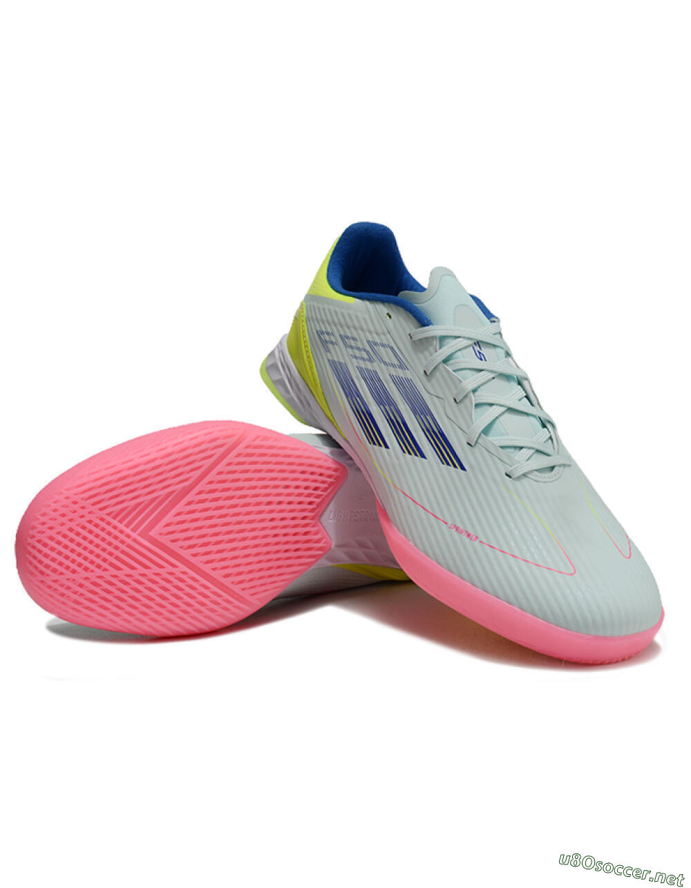 Unisex Adidas F50 Elite IC Football Shoes - Jade/Blue/Yellow 3