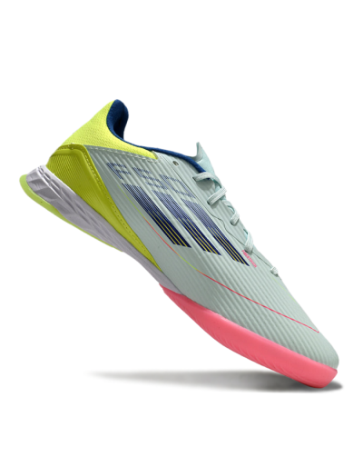 Unisex Adidas F50 Elite IC Football Shoes - Jade/Blue/Yellow