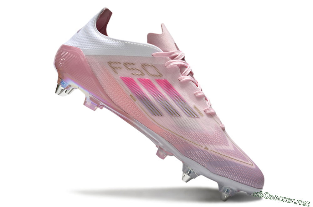 Men's Adidas F50 Elite 304 SG Football Boots - Pink/Gold/White 4