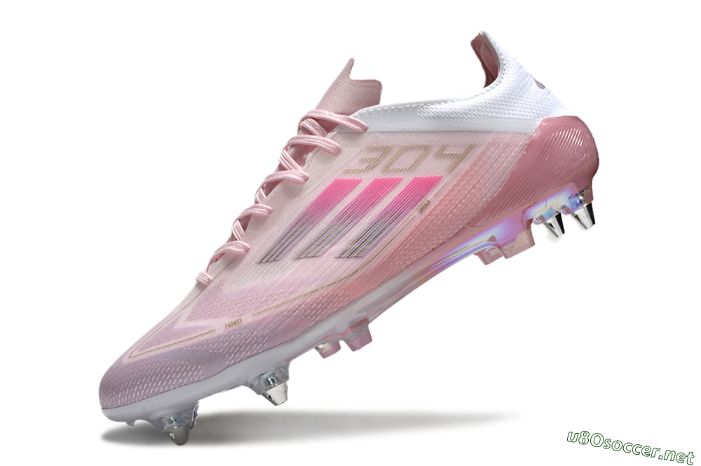 Men's Adidas F50 Elite 304 SG Football Boots - Pink/Gold/White 5