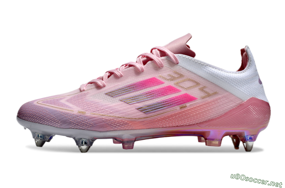 Men's Adidas F50 Elite 304 SG Football Boots - Pink/Gold/White 0