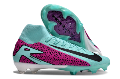 Unisex Nike Air Zoom Mercurial Superfly 10 Elite FG Football Boots - Jade/Black/Purple