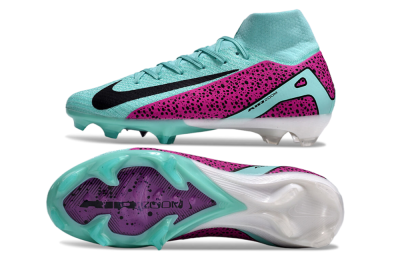 Unisex Nike Air Zoom Mercurial Superfly 10 Elite FG Football Boots - Jade/Black/Purple