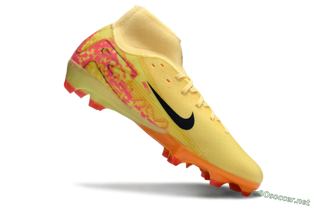 Men's Nike Air Zoom Mercurial Superfly 10 Elite FG Football Boots - Yellow/Black/Red 4