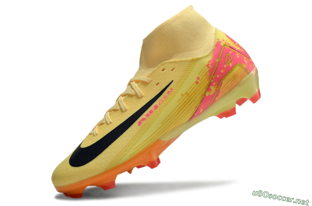 Men's Nike Air Zoom Mercurial Superfly 10 Elite FG Football Boots - Yellow/Black/Red 5