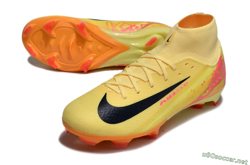Men's Nike Air Zoom Mercurial Superfly 10 Elite FG Football Boots - Yellow/Black/Red 3