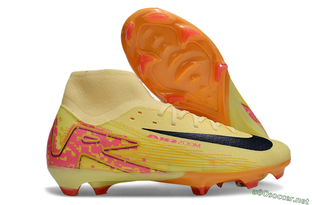 Men's Nike Air Zoom Mercurial Superfly 10 Elite FG Football Boots - Yellow/Black/Red 2