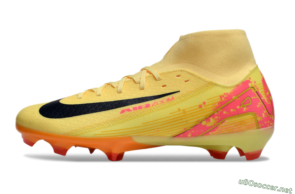 Men's Nike Air Zoom Mercurial Superfly 10 Elite FG Football Boots - Yellow/Black/Red 0