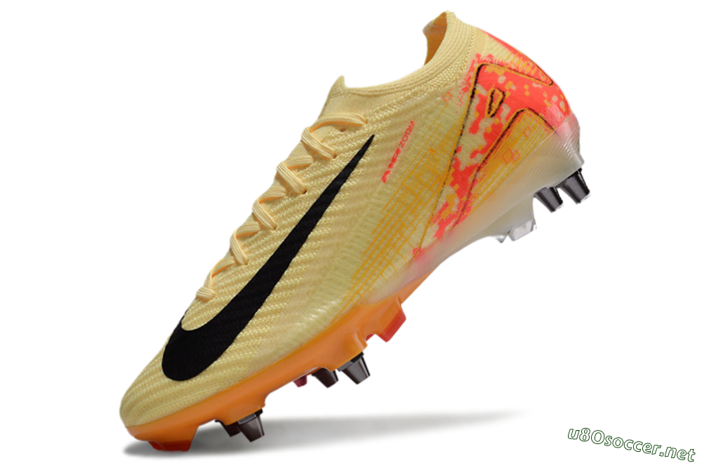 Men's Nike Air Zoom Mercurial Vapor 16 Elite SG Football Boots - Yellow/Black/Red 5