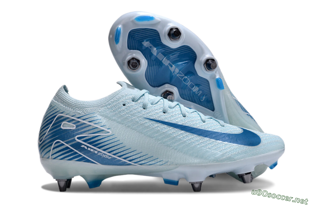 Men's Nike Air Zoom Mercurial Vapor 16 Elite SG Football Boots - Jade/Blue/White 2