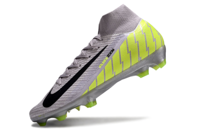 Unisex Nike Air Zoom Mercurial Superfly 10 Elite FG Football Boots - Grey/Black/Yellow