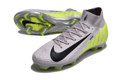Unisex Nike Air Zoom Mercurial Superfly 10 Elite FG Football Boots - Grey/Black/Yellow