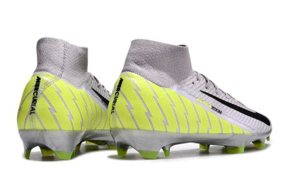Unisex Nike Air Zoom Mercurial Superfly 10 Elite FG Football Boots - Grey/Black/Yellow