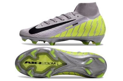 Unisex Nike Air Zoom Mercurial Superfly 10 Elite FG Football Boots - Grey/Black/Yellow