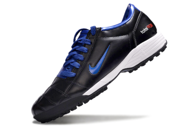 Men's Nike Total 90 II TF Football Shoes - Black/Blue/White