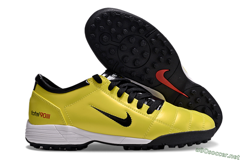 Men's Nike Total 90 II TF Football Shoes - Yellow/Black/White 2