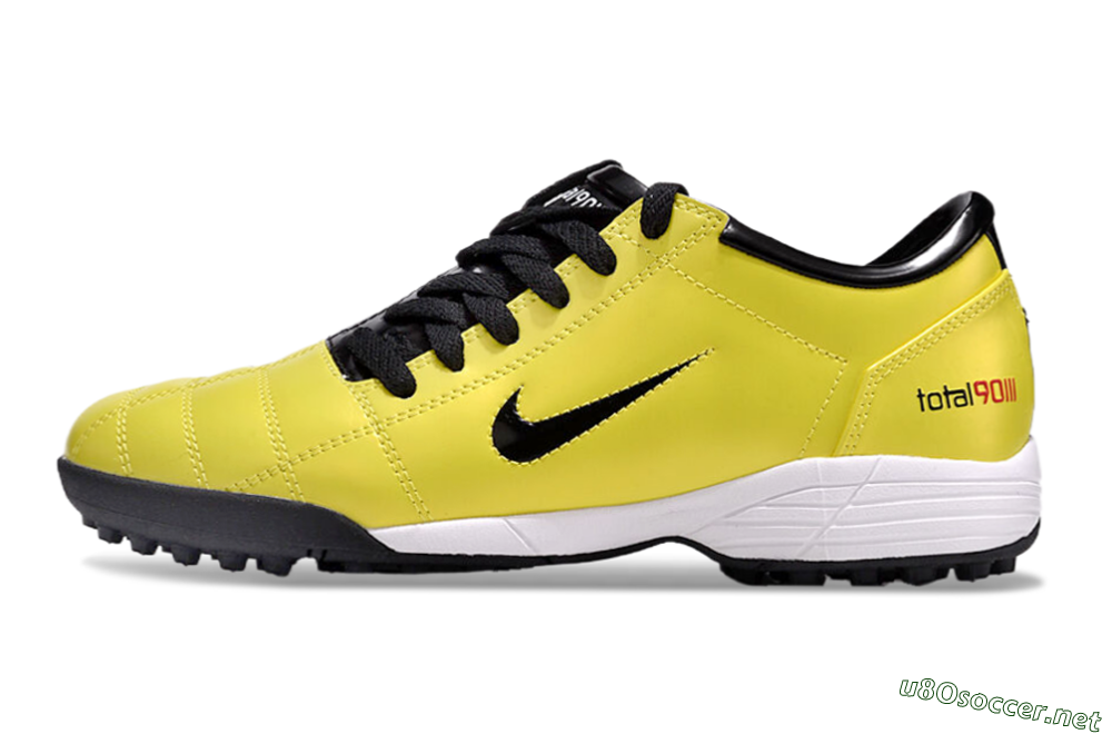 Men's Nike Total 90 II TF Football Shoes - Yellow/Black/White 0