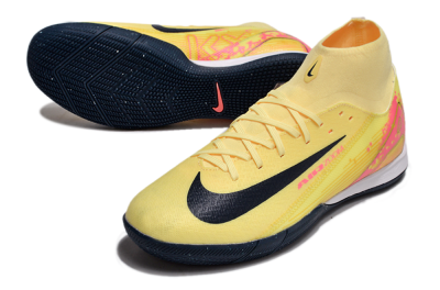 Men's Nike Air Zoom Mercurial Superfly 10 Elite IC Football Shoes - Yellow/Black/Red
