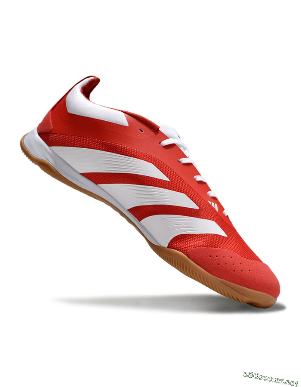 Unisex Adidas Predator 24 Elite IC Football Shoes - Red/White/Brown 4
