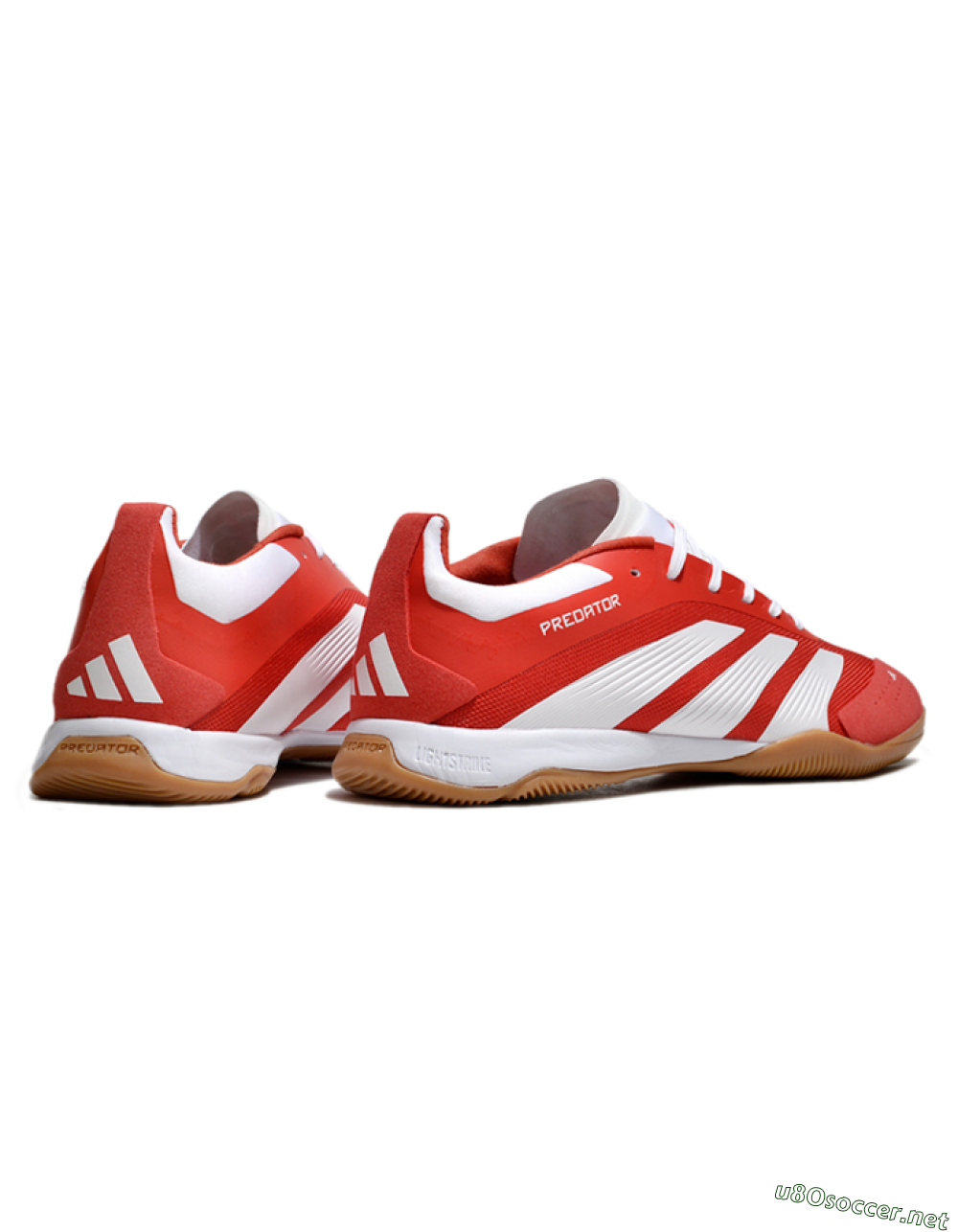Unisex Adidas Predator 24 Elite IC Football Shoes - Red/White/Brown 6