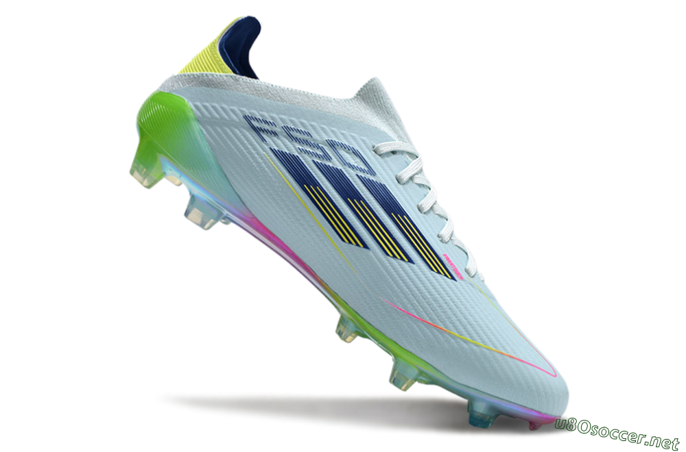 Unisex Adidas F50 Elite FG Football Boots - Jade/Blue/Yellow 5