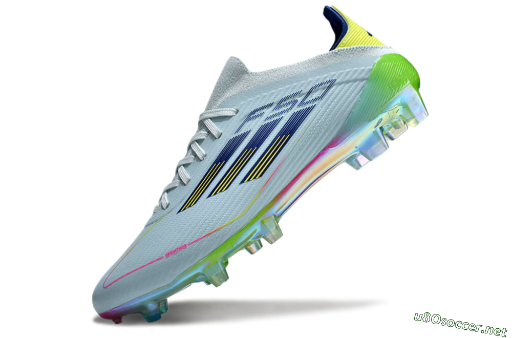 Unisex Adidas F50 Elite FG Football Boots - Jade/Blue/Yellow 6