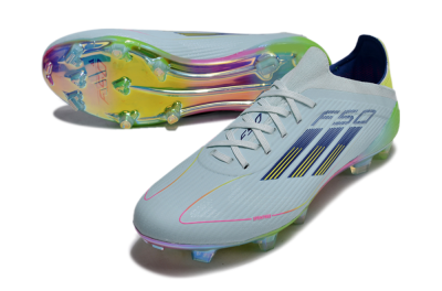 Unisex Adidas F50 Elite FG Football Boots - Jade/Blue/Yellow