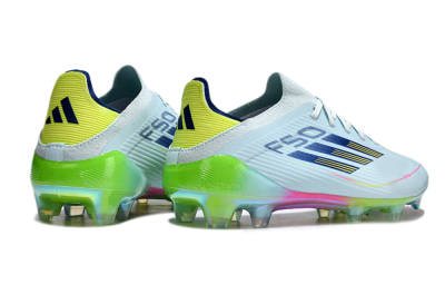Unisex Adidas F50 Elite FG Football Boots - Jade/Blue/Yellow