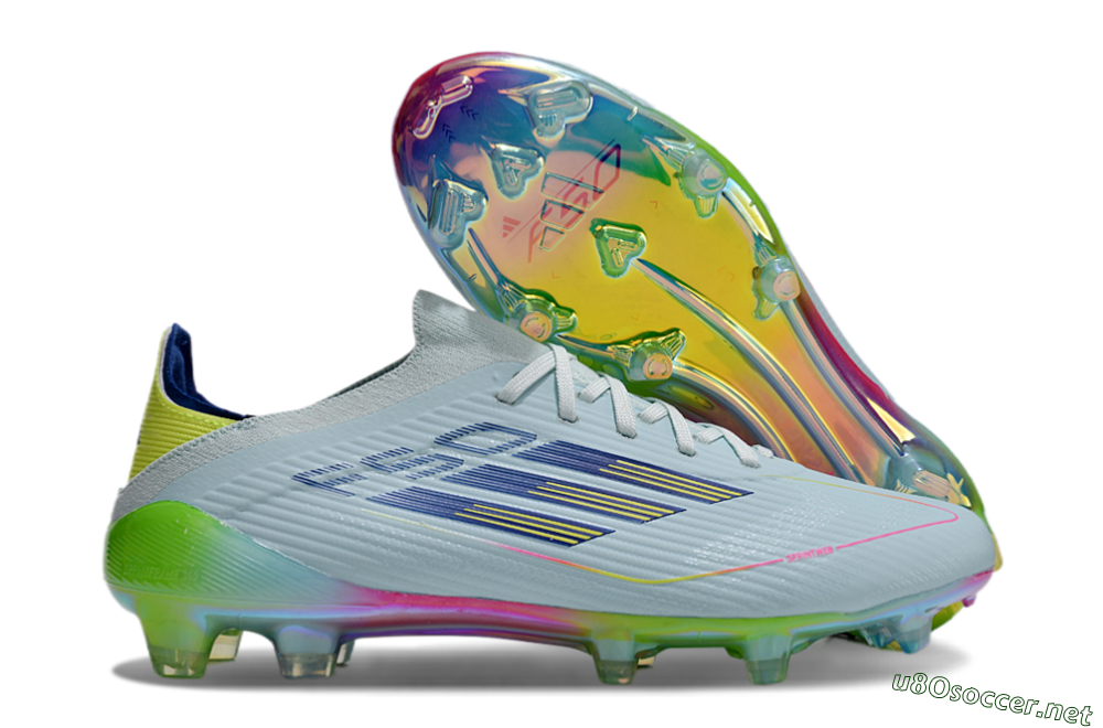 Unisex Adidas F50 Elite FG Football Boots - Jade/Blue/Yellow 2